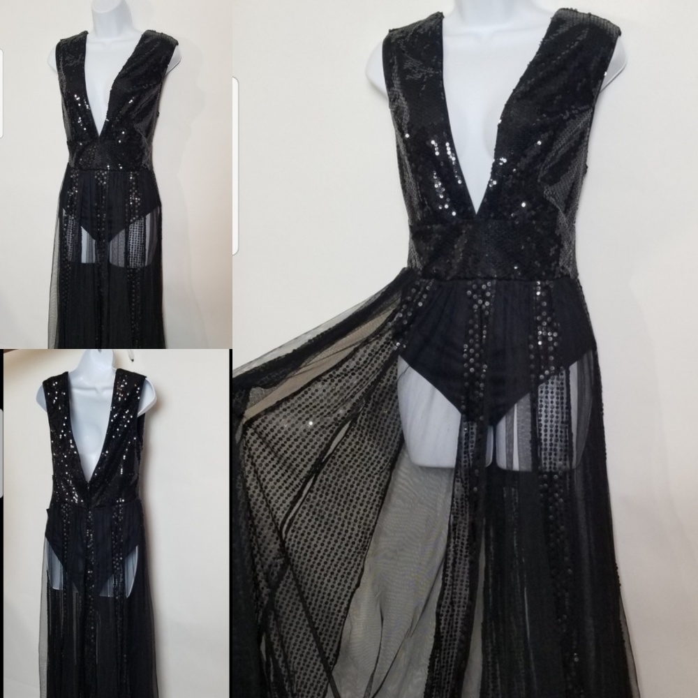 Sheer Sequin Dress - Picture 3 of 6
